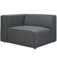 thumbnail image 1 of Modway Mingle Modern Style Polyester Fabric Left-Facing Sofa Chair in Gray, 1 of 5