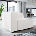 thumbnail image 1 of Modway Mingle Modern Style Polyester Fabric Left-Facing Sofa Chair in White, 1 of 4