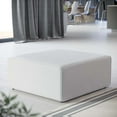 thumbnail image 1 of Modway Mingle Vegan Leather Ottoman in White, 1 of 7