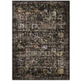 thumbnail image 1 of Modway Minu Distressed Floral Lattice 5x8 Area Rug in Black, Yellow and Orange, 1 of 8