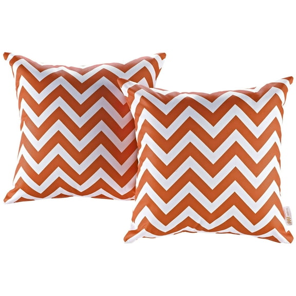 Modway Modway Two Piece Outdoor Patio Pillow Set in Chevron