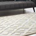 thumbnail image 1 of Modway Morsel Abstract Diamond Lattice 8x10 Shag Area Rug in Ivory and Light Gray, 1 of 7