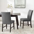 thumbnail image 1 of Modway Motivate Channel Tufted Upholstered Fabric Dining Chair Set of 2, Gray, 1 of 3