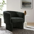 thumbnail image 1 of Modway Muse Boucle Fabric Barrel Accent Chair in Charcoal, 1 of 9