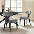 thumbnail image 1 of Nalani Dining Chairs - Set of 2 in Heathered Weave Gray Black, 1 of 10