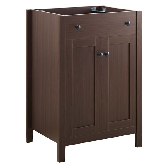 Nantucket 24" Bathroom Vanity Cabinet (Sink Basin Not Included) Walnut