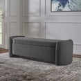 thumbnail image 1 of Modway Nebula Boucle Upholstered Bench in Charcoal, 1 of 8