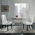 thumbnail image 1 of Modway Noblesse Dining Chair Vinyl Set of 2 in White, 1 of 5