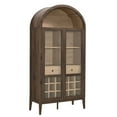 thumbnail image 1 of Nolan Arched Bar Cabinet in Dark Walnut, 1 of 10