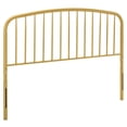 thumbnail image 1 of Modway Nova Modern Farmhouse King Metal Spindle Headboard in Gold, 1 of 6