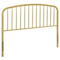 thumbnail image 1 of Modway Nova Modern Farmhouse Queen Metal Spindle Headboard in Gold, 1 of 5