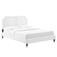 thumbnail image 1 of Modway Novi Performance Velvet King Bed in White, 1 of 9