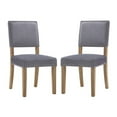 thumbnail image 1 of Oblige Dining Chair Wood Set of 2Gray, 1 of 6