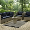 thumbnail image 1 of Modway Optica Chevron With End Borders 8x10 Indoor and Outdoor Area Rug in Black and Beige, 1 of 7