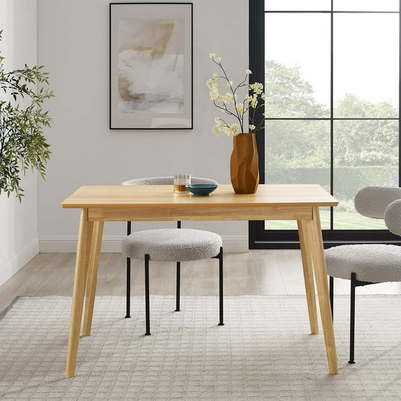 Modway Oracle 47" Rectangle Dining Table in Oak