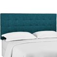 thumbnail image 1 of Modway Paisley Tufted Twin Upholstered Linen Fabric Headboard, Blue, 1 of 4