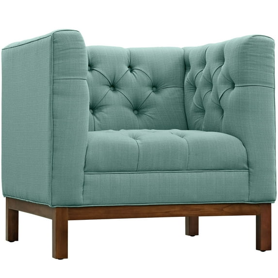 Modway Panache Upholstered Fabric Armchair in Laguna