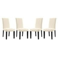 thumbnail image 1 of Modway Parcel 19.5" Polyester Fabric Dining Side Chair in Beige (Set of 4), 1 of 6