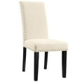thumbnail image 1 of Modway Parcel Upholstered Fabric Dining Side Chair in Beige, 1 of 7