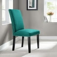 thumbnail image 1 of Modway Parcel Dining Upholstered Fabric Side Chair in Teal, 1 of 8