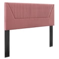 thumbnail image 1 of Modway Patience Channel Tufted Performance Velvet Twin Headboard in Dusty Rose, 1 of 7