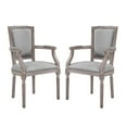 thumbnail image 1 of Modway Penchant Dining Armchair Upholstered Fabric Set of 2, 1 of 7