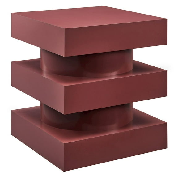 Modway Perpetuate Mango Wood End Table in Spiced Apple