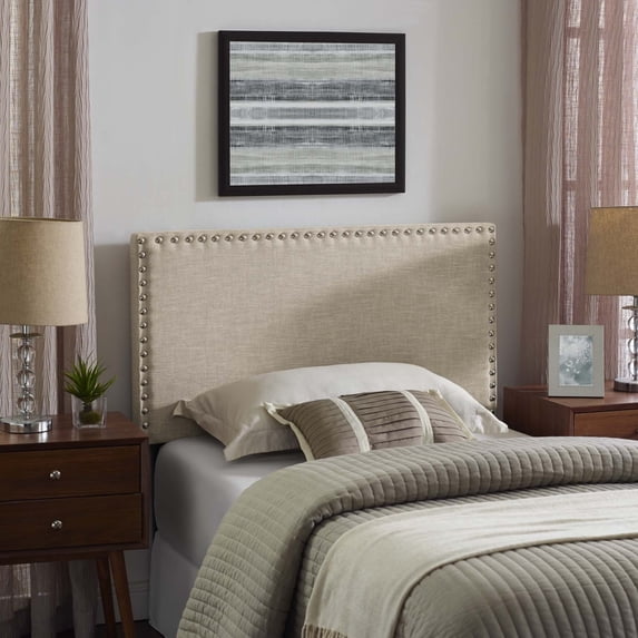 Phoebe Twin Upholstered Fabric Headboard-MOD-5382