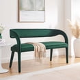 thumbnail image 1 of Modway Pinnacle Performance Velvet Accent Bench in Green, 1 of 9