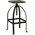 thumbnail image 1 of Modway Pointe Wood Top Metal Adjustable Height Kitchen Bar Stool In Brown, 1 of 5