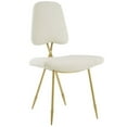 thumbnail image 1 of Modway Ponder Performance Velvet Dining Side Chair in Ivory, 1 of 5