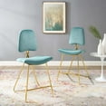 thumbnail image 1 of Modway Ponder Performance Velvet Upholstered Dining Counter Stool in Sea Blue, 1 of 10