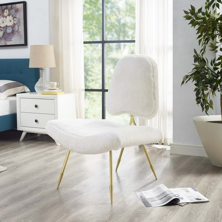 Lounge chair sheepskin hot sale