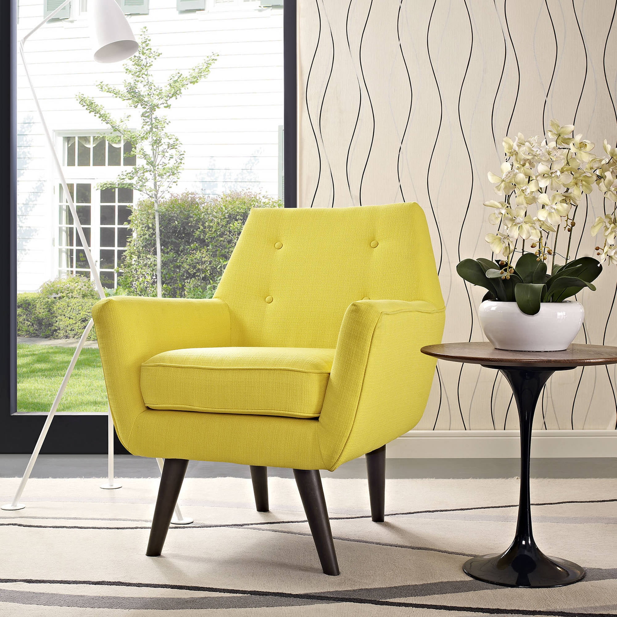 Modway Posit Modern Upholstered Armchair, Multiple Colors - Walmart.com