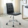 thumbnail image 1 of Modway Prim Armless Mid Back Office Chair in Black, 1 of 10