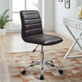 thumbnail image 1 of Modway Prim Armless Mid Back Office Chair in Brown, 1 of 9