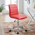 thumbnail image 1 of Modway Prim Armless Mid Back Office Chair in Red, 1 of 9