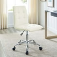 thumbnail image 1 of Modway Prim Armless Mid Back Office Chair in White, 1 of 9