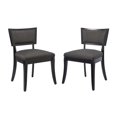 thumbnail image 1 of Modway Pristine Solid Wood and Fabric Dining Chairs in Gray (Set of 2), 1 of 9