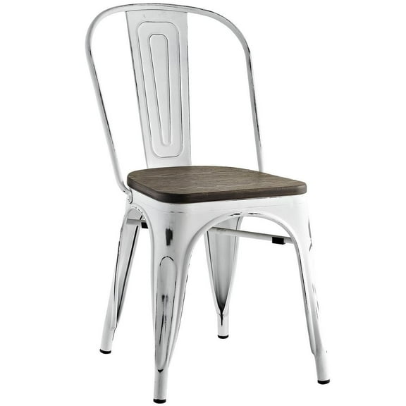 Modway Promenade Bamboo Side Chair in White