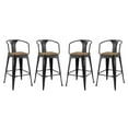 thumbnail image 1 of Modway Promenade Bar Stool Set of 4 in Black, 1 of 5
