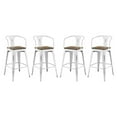 thumbnail image 1 of Modway Promenade 30" Modern Metal Bar Stools in White (Set of 4), 1 of 5
