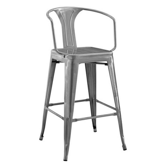 Modway Promenade Bar Stool, Gray