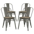 thumbnail image 1 of Modway Promenade Dining Side Chair Set of 4 in GunMetal, 1 of 5
