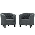 thumbnail image 1 of Modway Prospect 2 Piece Upholstered Fabric Armchair Set in Gray, 1 of 5