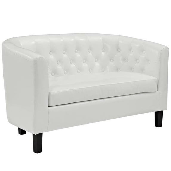 Modway Prospect 2-Seater Leatherette Loveseat, Multiple Colors