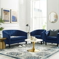 thumbnail image 1 of Modway Prospect Channel Tufted 3 Piece Performance Velvet Set in Navy, 1 of 6
