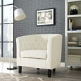 thumbnail image 1 of Modway Prospect Performance Velvet Armchair in Ivory, 1 of 6