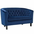thumbnail image 1 of Modway Prospect Performance Velvet Loveseat in Navy, 1 of 4