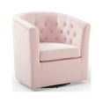 thumbnail image 1 of Modway Prospect Tufted Performance Velvet Swivel Armchair in Pink, 1 of 8